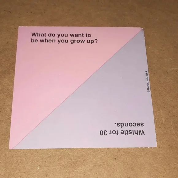 Vintage Barbie Card 1989 Barbie Just Us Girls Game Replacement Piece - Picture 3 of 6